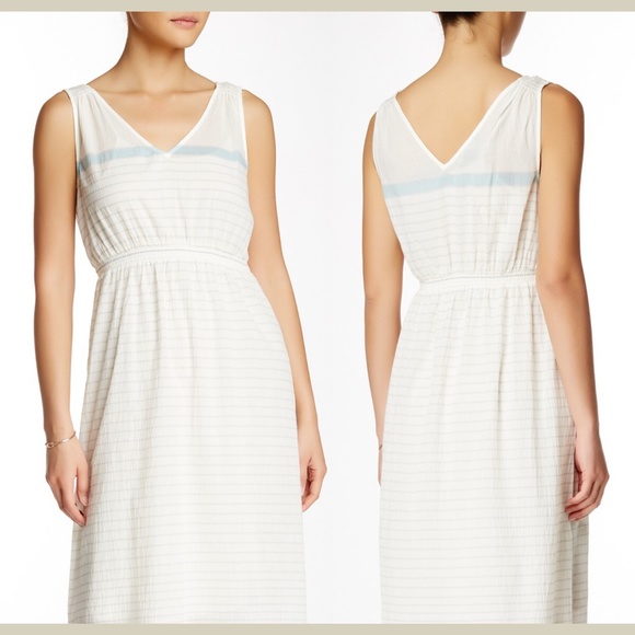 NWT $148 Tommy Bahama Piemonte Stripe Maxi Dress Grey Green‎ [SZ Medium ] - Picture 4 of 5